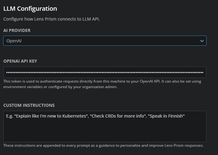 an example of configs